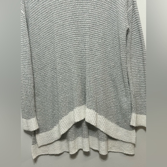 Eileen Fisher 100% Organic Cotton Waffle Knit High Low Pullover Sweater - Picture 4 of 10